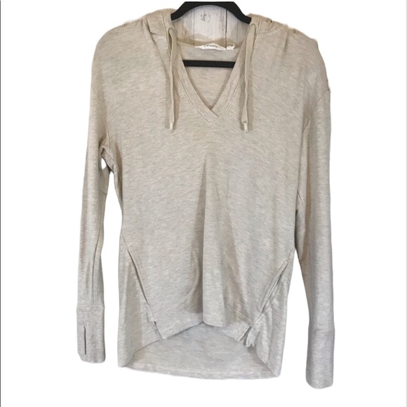 Athleta Studio Split Neck Hoodie Hooded Sweatshirt - Picture 2 of 14